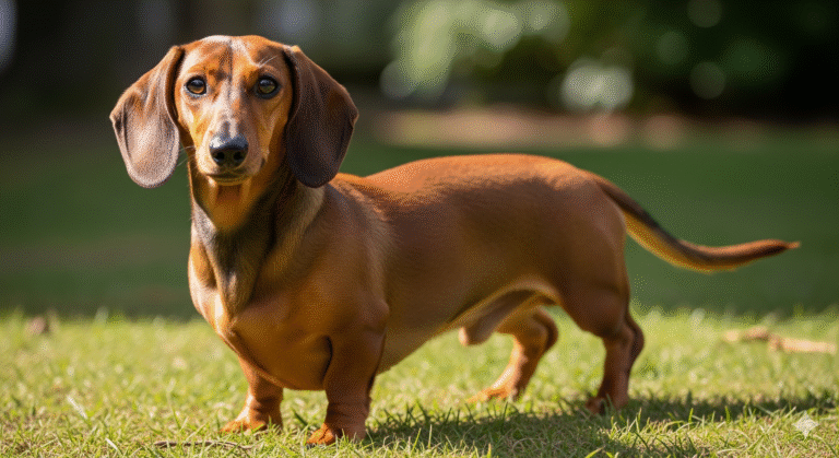 Obraz pokazujący jamnika